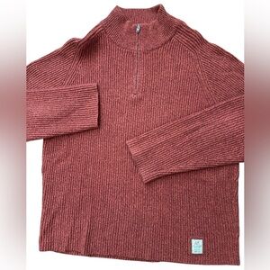 Vintage American Eagle Outfitters 1/4 Zip‎ Sweater Size XL Lamb’s Wool Blend